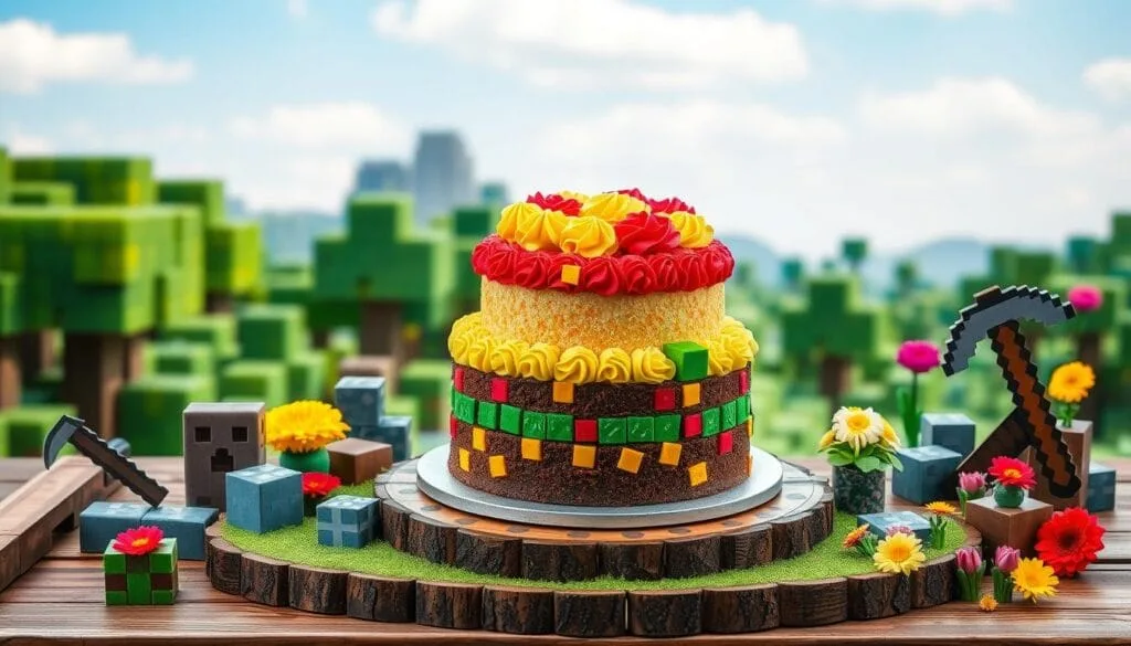 Minecraft cake Minecraft cake