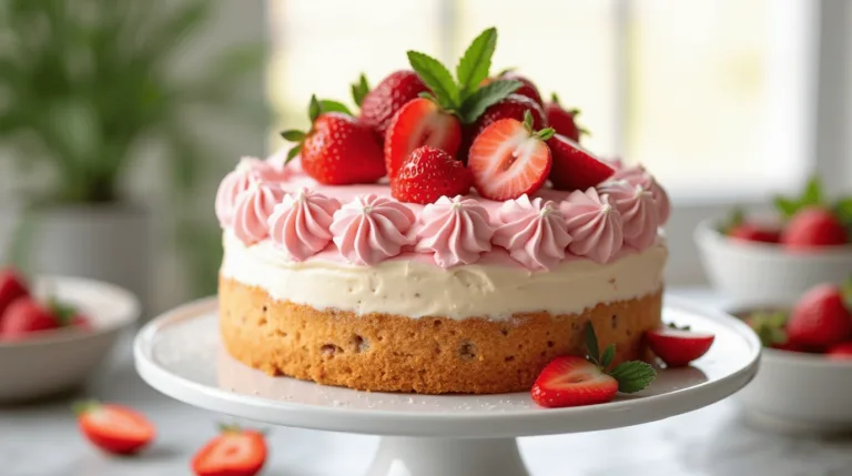 Strawberry Cheesecake Cake Recipe
